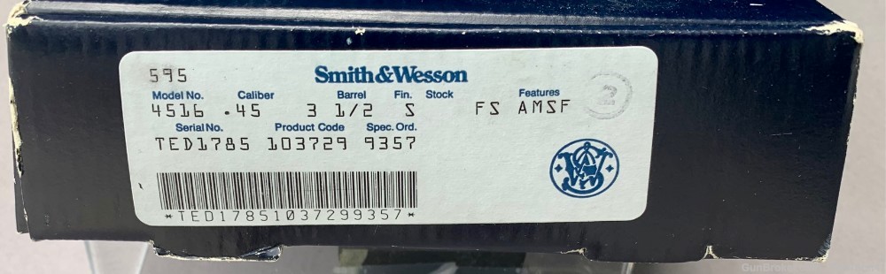 Smith & Wesson 4516 (1991) - .45 ACP - LNIB w/ 2 mags & all original papers-img-14