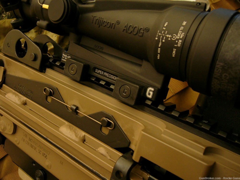 FN FNH M249 SAW M249S TRIJICON M249 OPTICS BELTED AMMO SOCOM RMR DARK EARTH-img-51