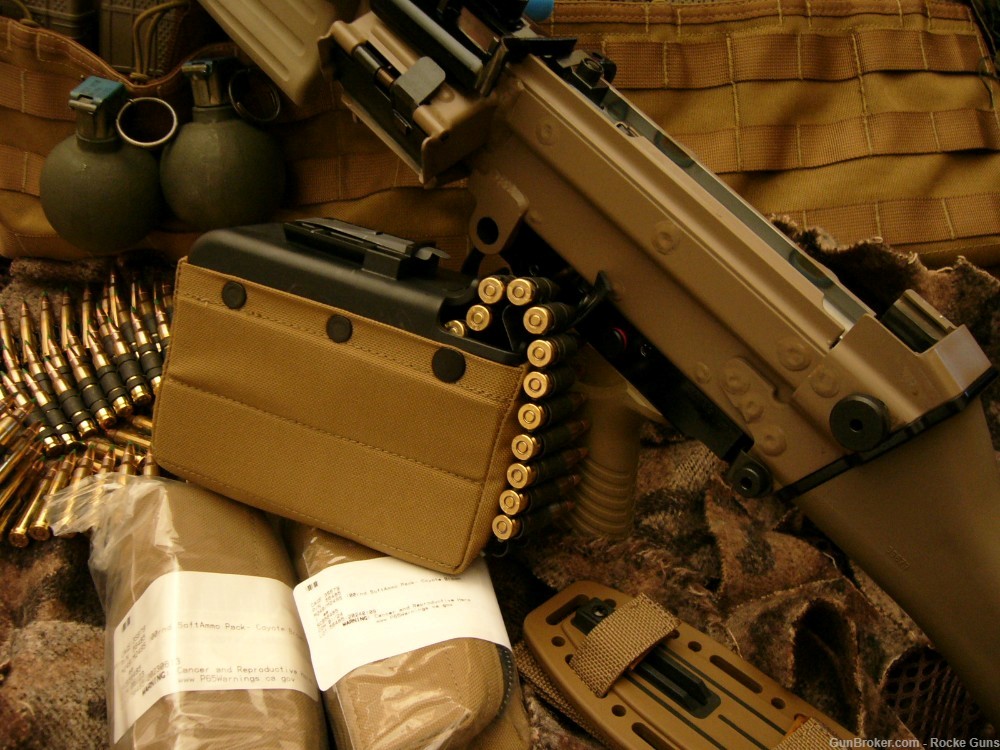 FN FNH M249 SAW M249S TRIJICON M249 OPTICS BELTED AMMO SOCOM RMR DARK EARTH-img-32