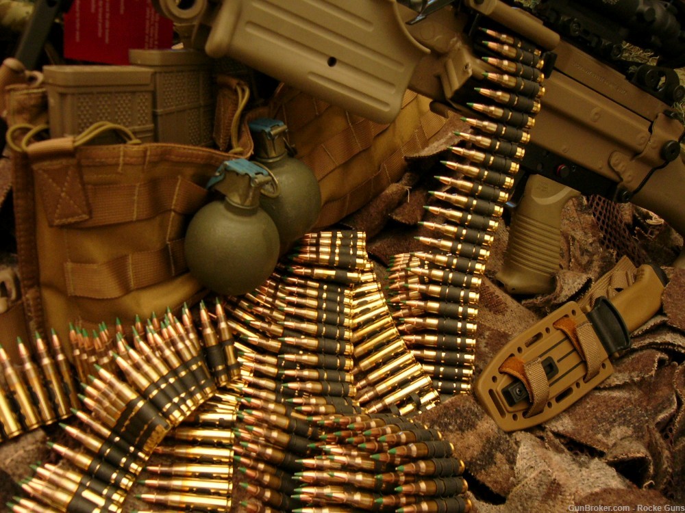 FN FNH M249 SAW M249S TRIJICON M249 OPTICS BELTED AMMO SOCOM RMR DARK EARTH-img-20
