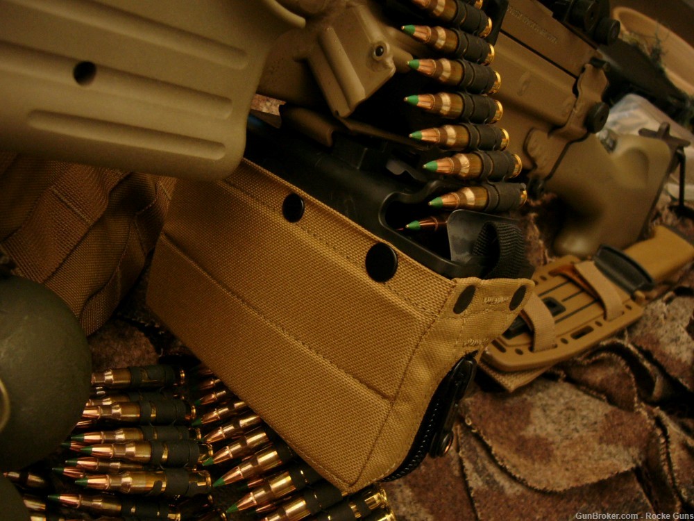 FN FNH M249 SAW M249S TRIJICON M249 OPTICS BELTED AMMO SOCOM RMR DARK EARTH-img-34