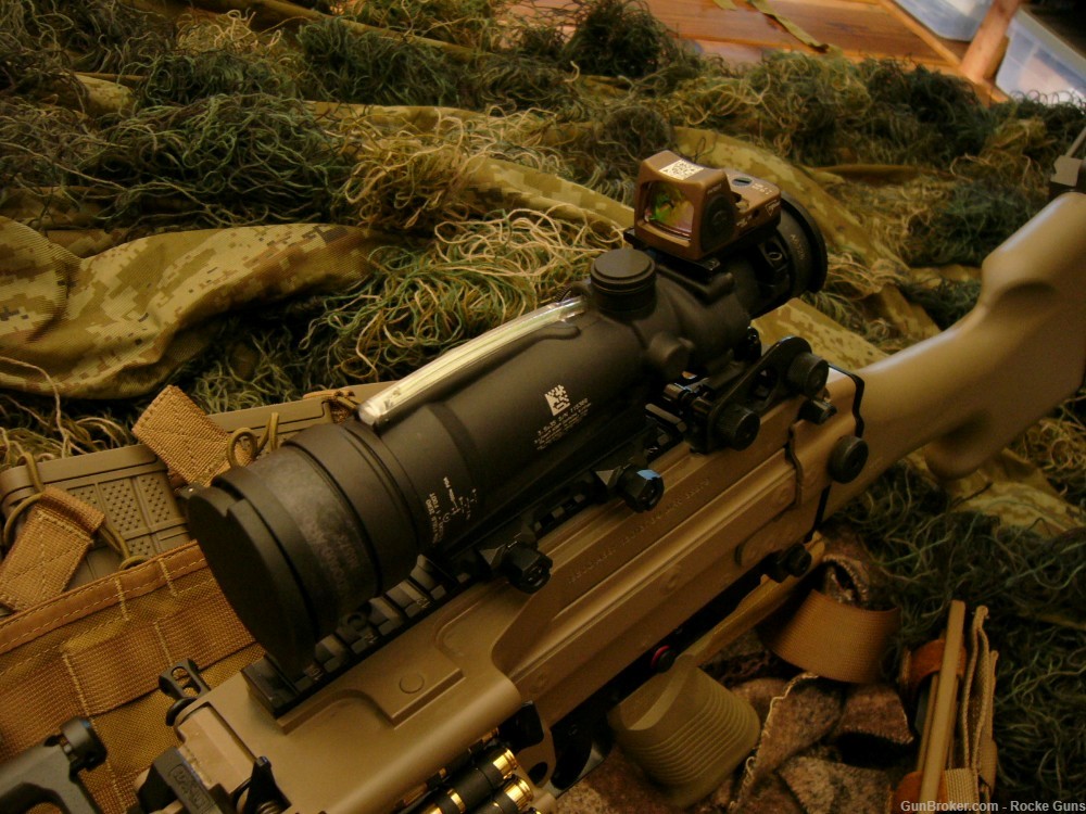 FN FNH M249 SAW M249S TRIJICON M249 OPTICS BELTED AMMO SOCOM RMR DARK EARTH-img-60