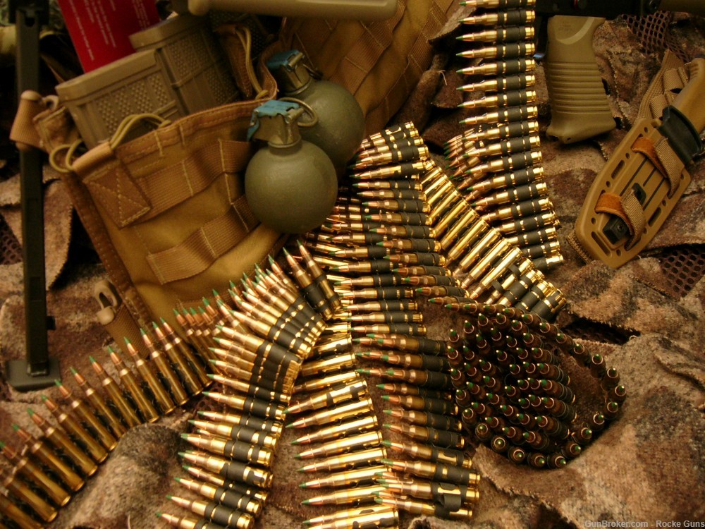 FN FNH M249 SAW M249S TRIJICON M249 OPTICS BELTED AMMO SOCOM RMR DARK EARTH-img-3
