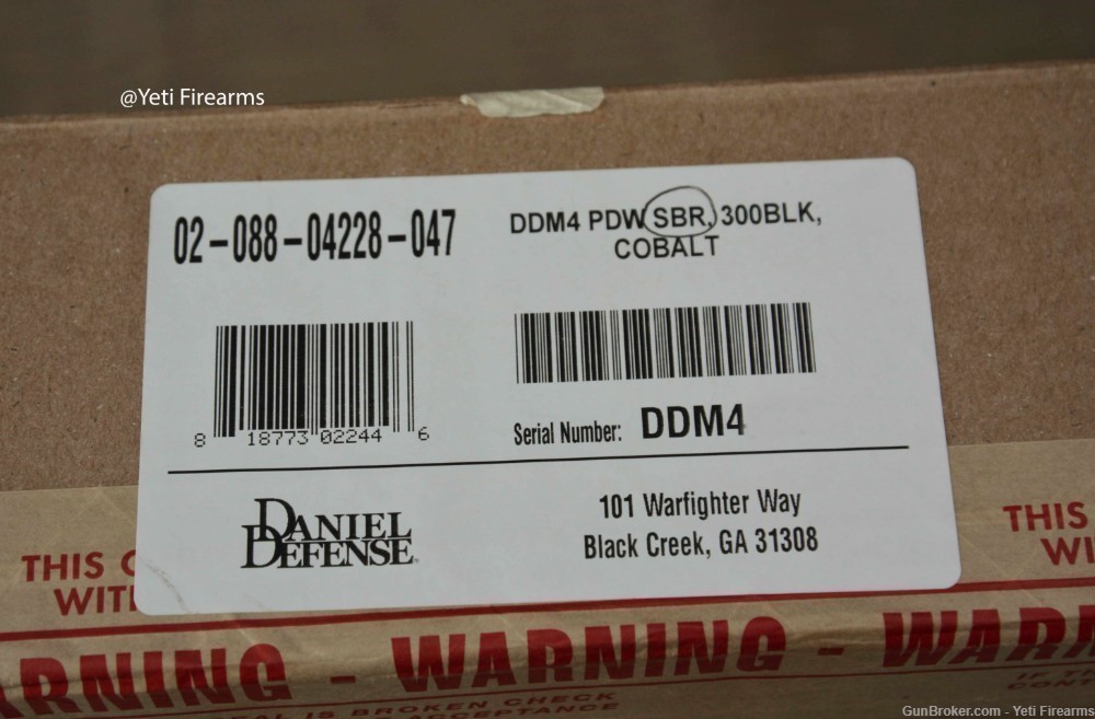 Daniel Defense DDM4 PDW SBR 300 Blackout Cobalt Finish No CC Fee SBR NFA -img-9