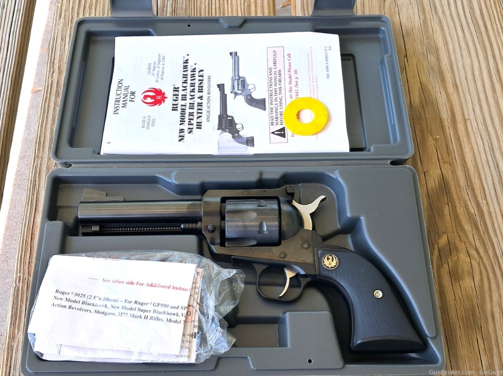 Excellent Ruger New Model Revolver 41Magnum Adj Site 2009 MFG 10405 Blued-img-0