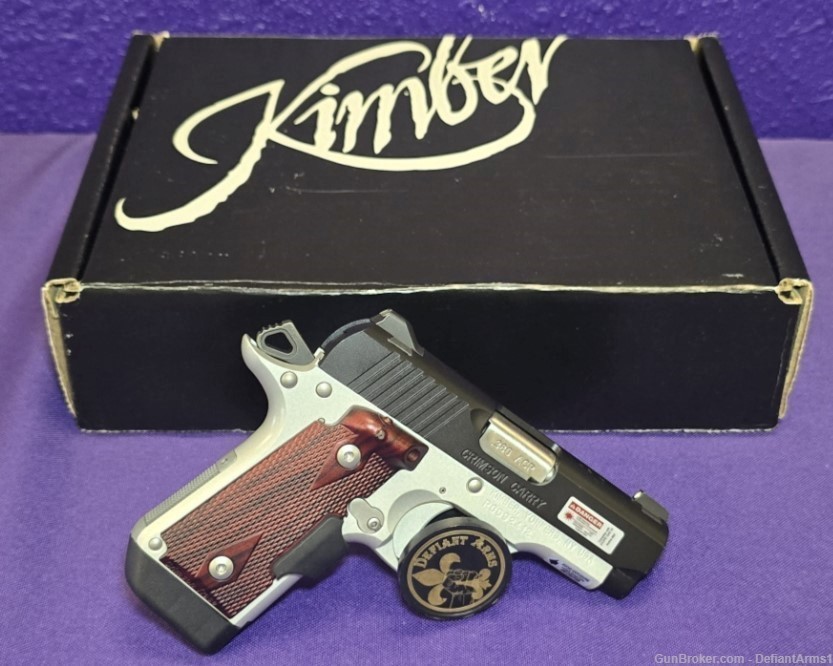 Kimber Micro Crimson Carry, .380 ACP, 2.75", 7-Rd, CT Lasergrips-img-0