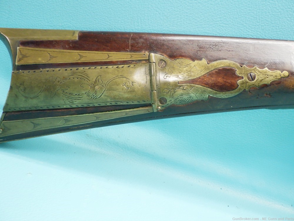  Pennsylvania Long Rifle, 1823 by Samuel Spangler .36cal percussion 40"bbl-img-2