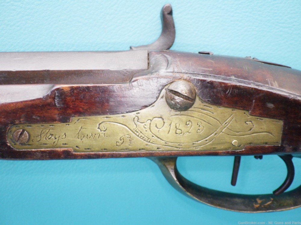  Pennsylvania Long Rifle, 1823 by Samuel Spangler .36cal percussion 40"bbl-img-10