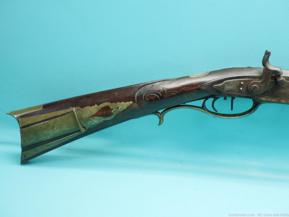  Pennsylvania Long Rifle, 1823 by Samuel Spangler .36cal percussion 40"bbl-img-1