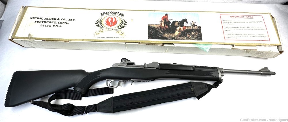 Ruger mini 14 .223 semi auto rifle .223 ranch stainless -img-0