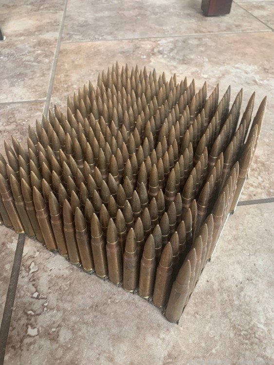 150 Rounds On 7.65x53 Argentine Mauser Ammo On Clips-img-0