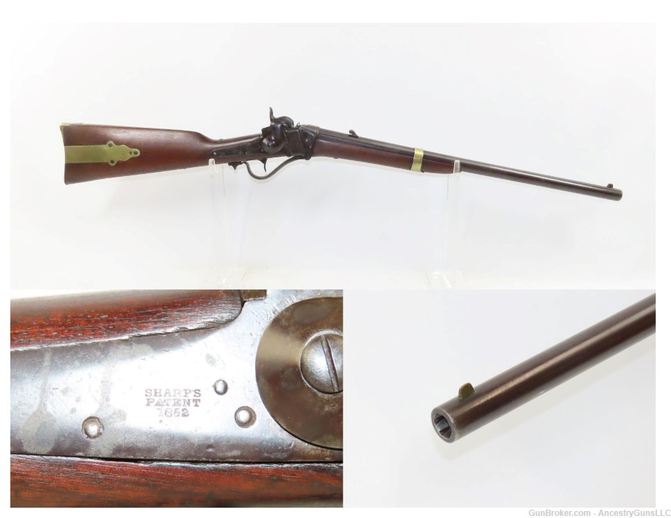 John Brown Sharps/BEECHER’S BIBLE’s Sharps Model 1853 SLANT BREECH Carbine -img-0