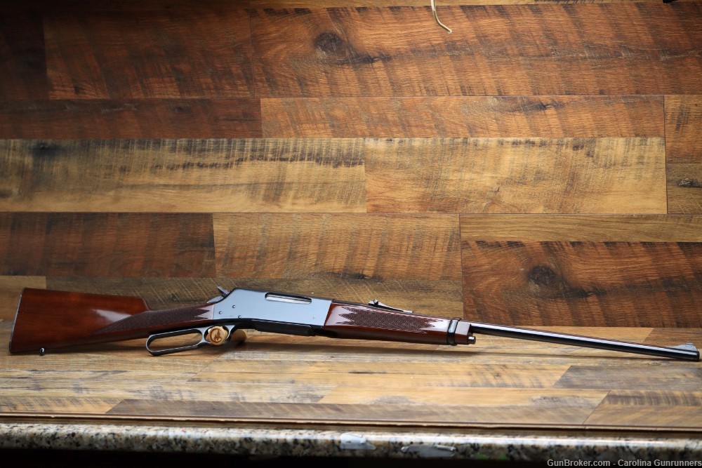 1990 RARE Browning BLR 81 L 7mm Mag 24" Lever Action Rifle -img-1
