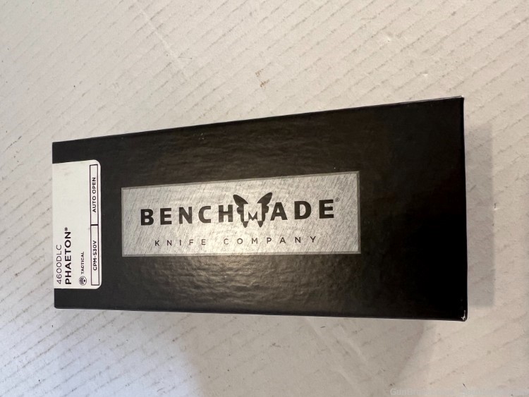 Benchmade 4600DLC Phaeton AUTO OTF Knife 3.45" Black S30V NIB!  #1-img-1