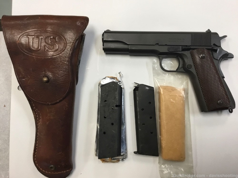 REMINGTON RAND - M 1911 A1 US ARMY - 1943 - w/3 mags+holster M1911 A1-img-2