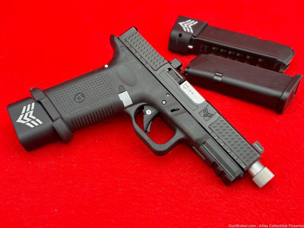 Lone Wolf Arms Custom 19-9 Black 9mm 4.5" Threaded - RMR Cut & 3 Magazines-img-5