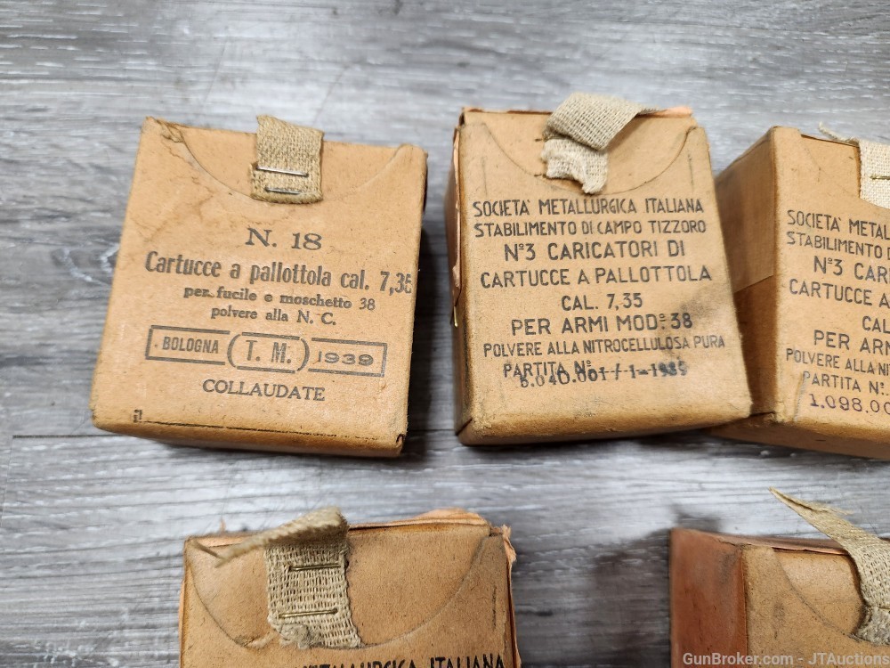 7.35 x 51 Carcano Ammunition 5 Boxes-img-1