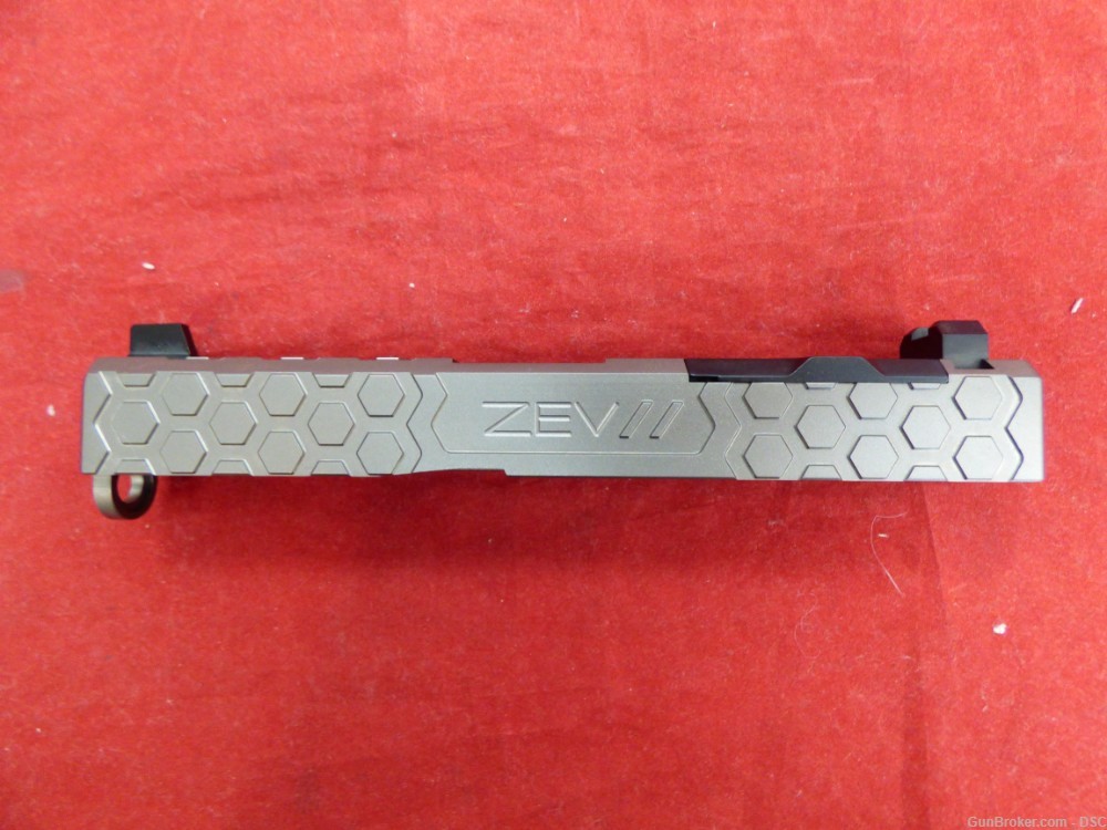 Zev Technologies Z19 Hex OR Grey Stripped Slide G19 Gen3 Trijicon Irons-img-1