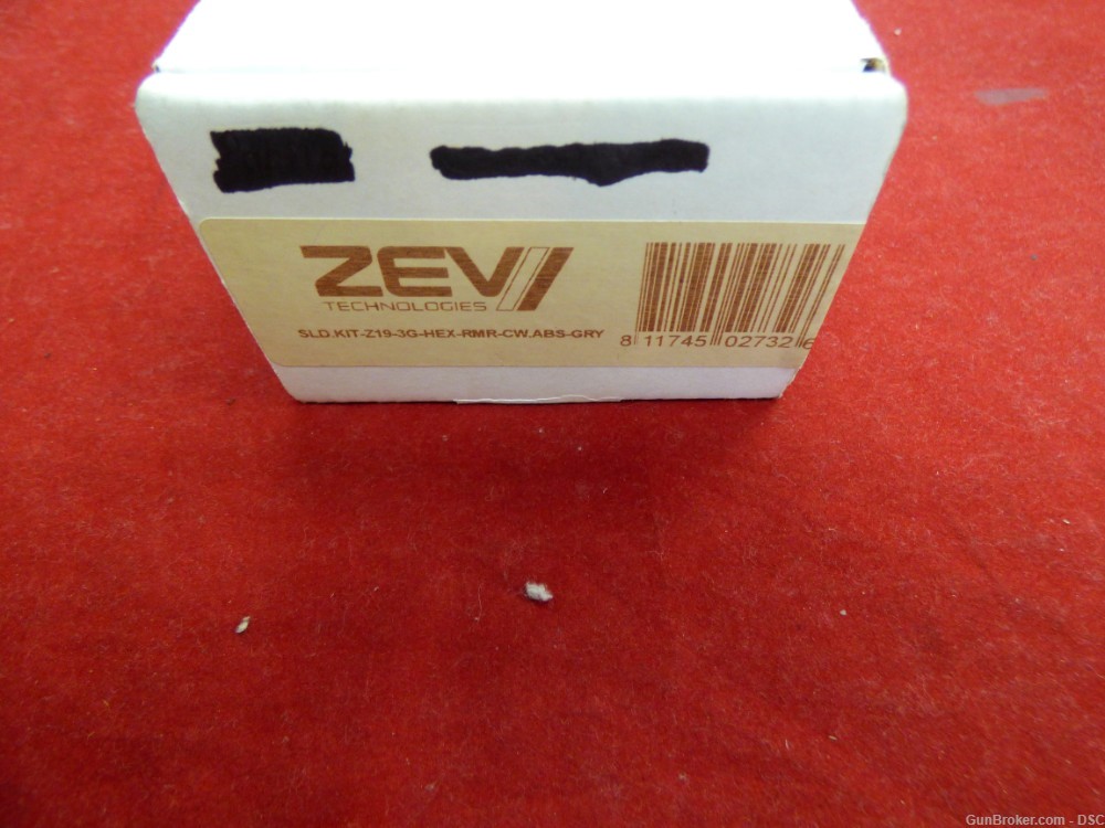 Zev Technologies Z19 Hex OR Grey Stripped Slide G19 Gen3 Trijicon Irons-img-5