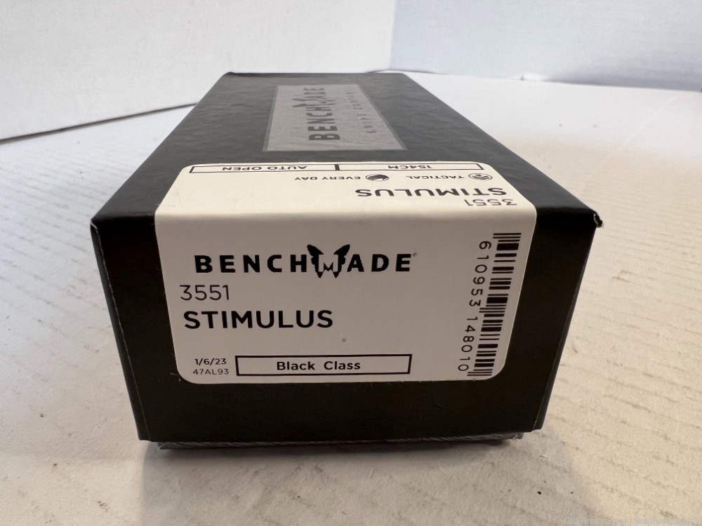 Benchmade 3551 Pardue Stimulus AUTO Folding Knife NIB!-img-1