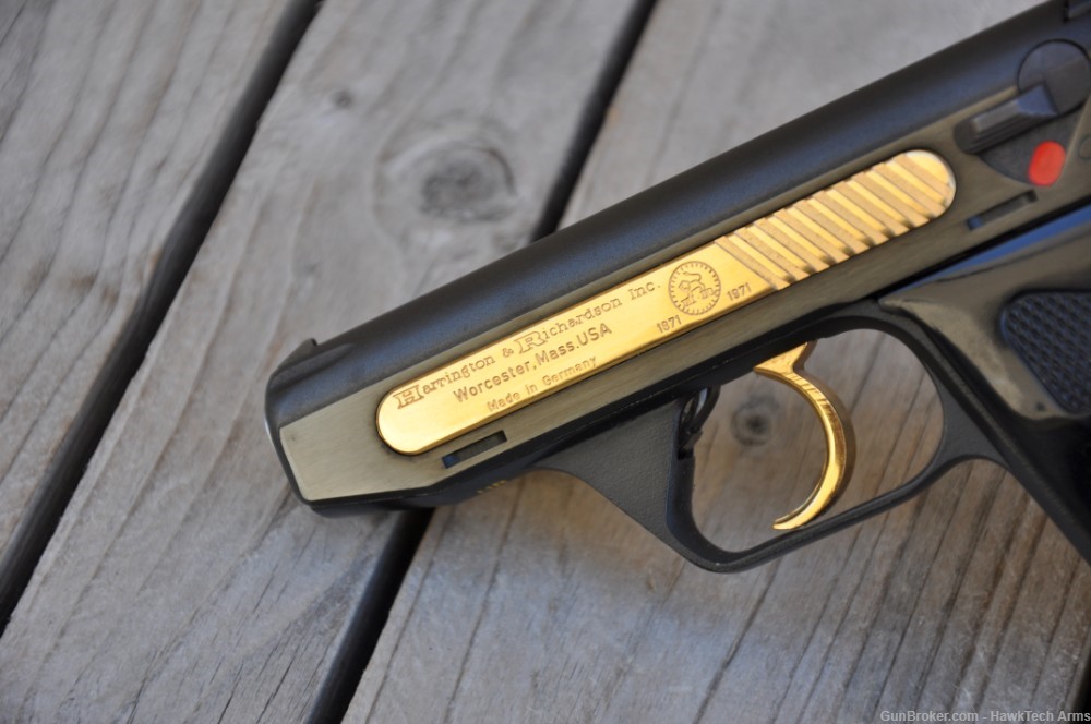 Rare Heckler & Koch HK4 7.65mm .32 ACP H&R Import Gold 1841 of 2000 w/ Box-img-2