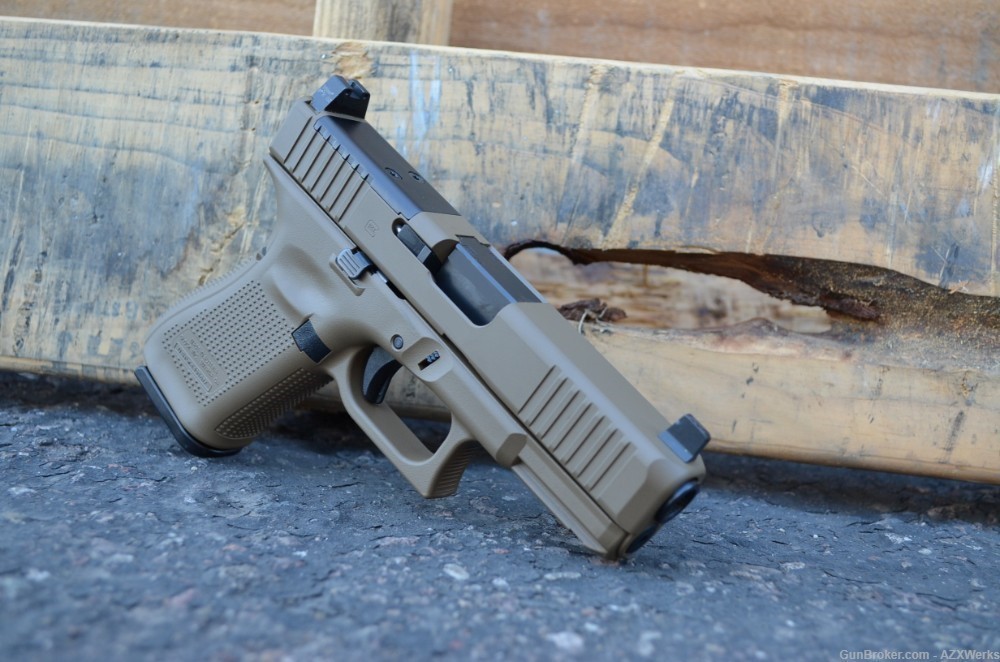 Glock 23 Gen 5 MOS X-Werks Glock FDE Trijicon Suppressor HT OR NS G5-img-3