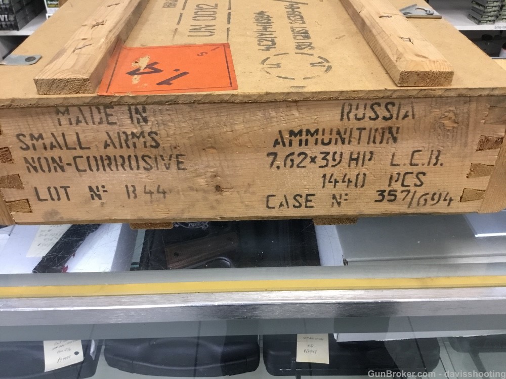 WOOD AMMO CRATE - 7.62X39 - Eagle Exim - 1200rd Case - Vintage-img-2