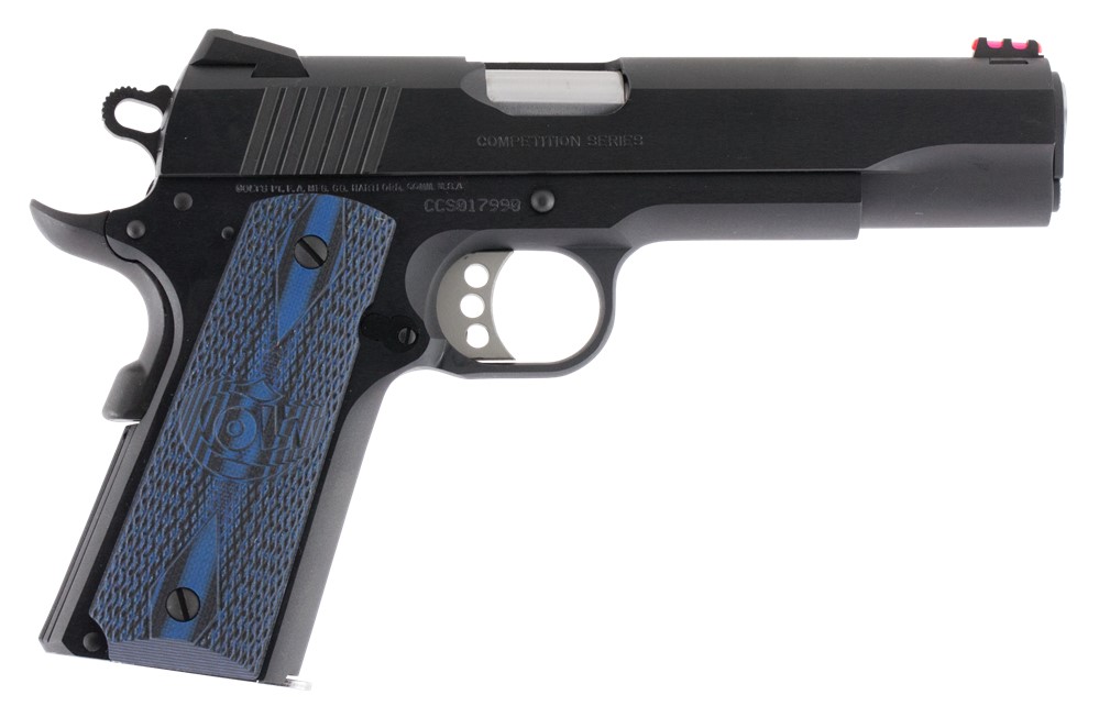 Colt 1911 Competition, Series 70, 45ACP, 5 NM Barrel, 8+1, Blued, G10 Grip,-img-0