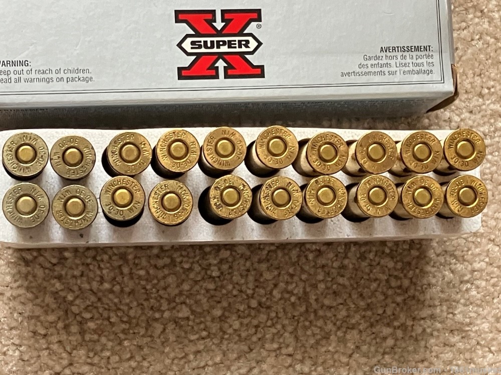 Winchester Super X 30-30 170 grain Silvertip 20 round box NOS-img-1