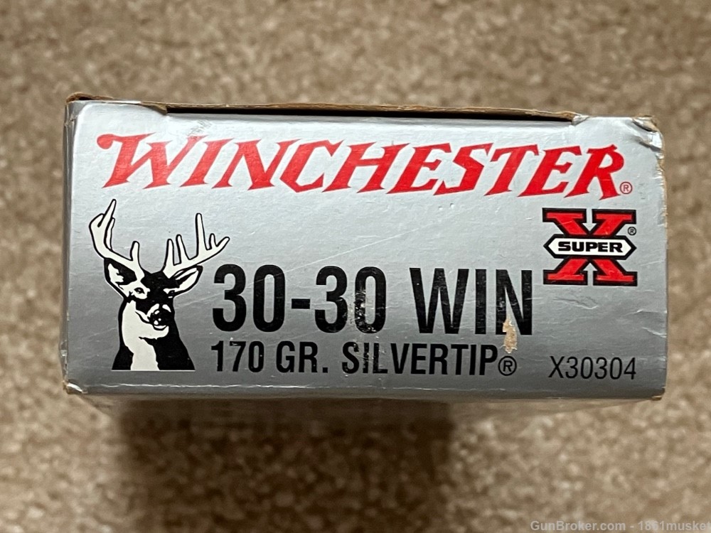 Winchester Super X 30-30 170 grain Silvertip 20 round box NOS-img-3