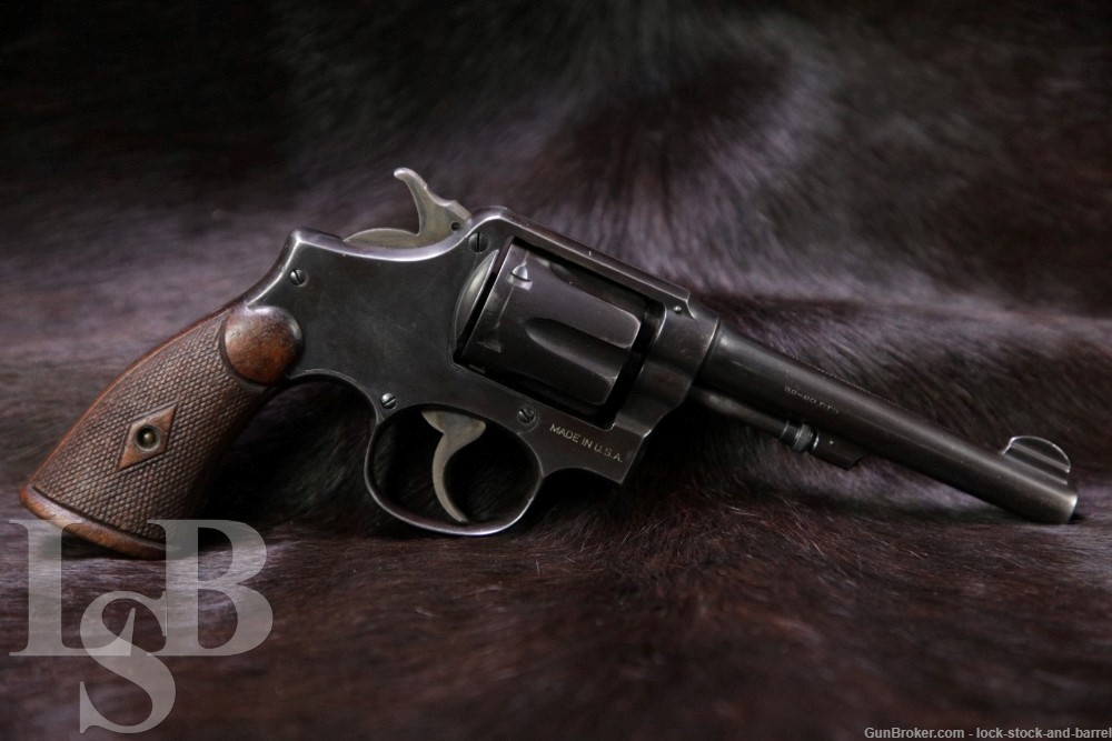 Smith & Wesson S&W .32-20 Hand Ejector Model 1905 WCF 6" DA/SA Revolver C&R-img-0