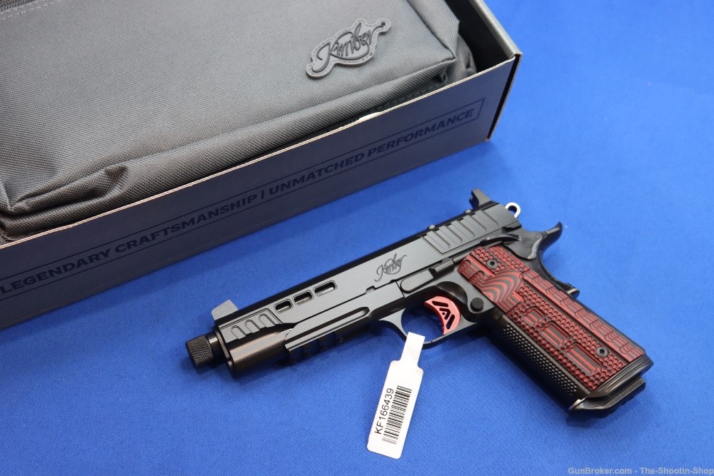 Kimber Model RAPIDE HEAT 1911 Pistol 9MM Optics Ready Threaded G10 RED-img-0