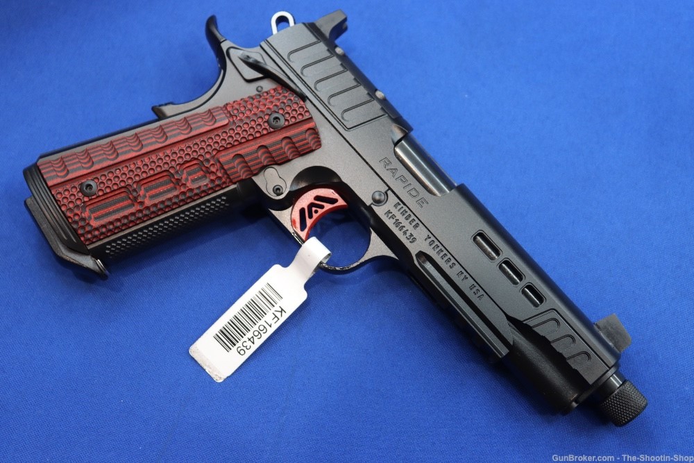 Kimber Model RAPIDE HEAT 1911 Pistol 9MM Optics Ready Threaded G10 RED-img-22