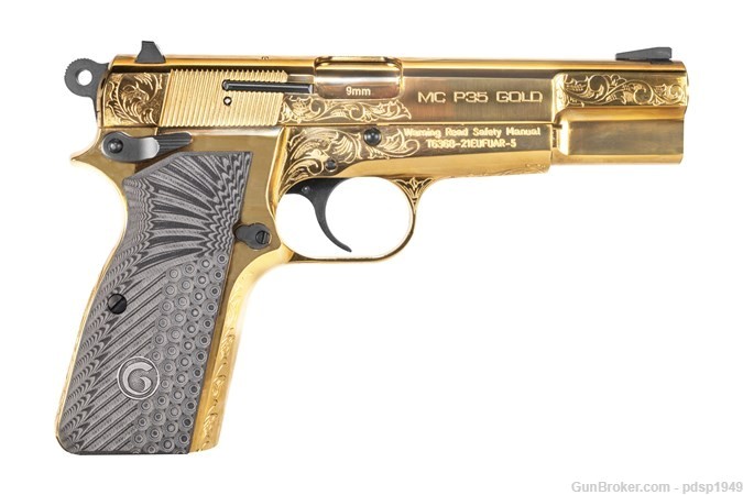 EAA Girsan MC P35 Gold 9mm 4.87" Bbl 15+1 390488 SAO Pistol (1) Mag-img-0