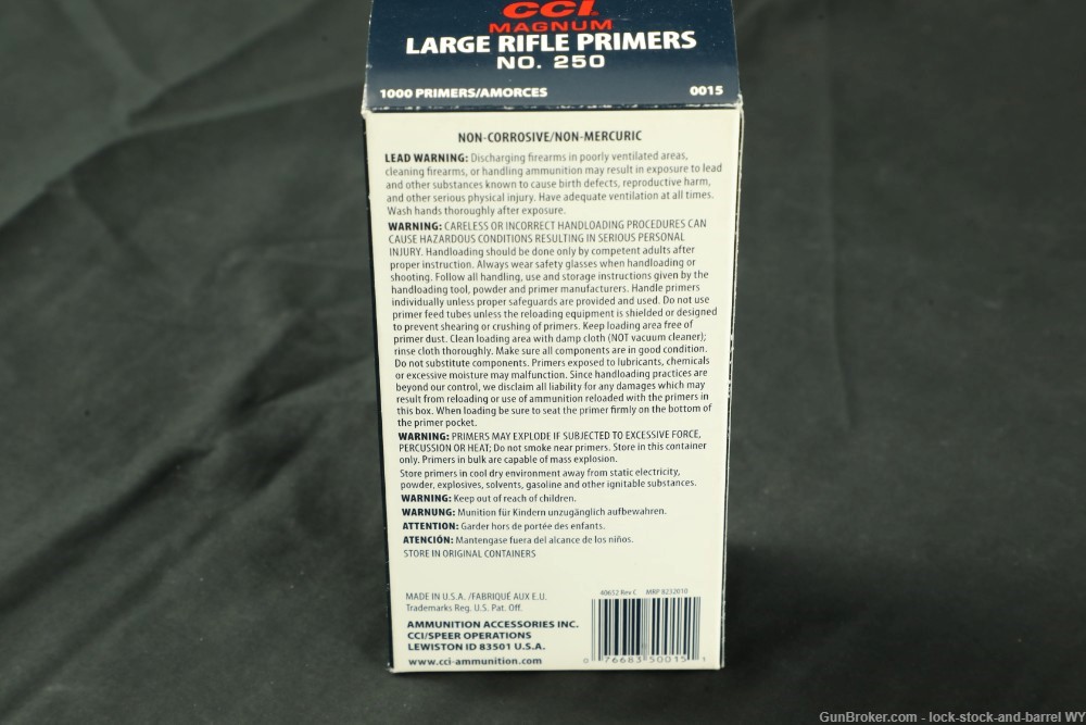 1,043x CCI/Win. Large Rifle Magnum Primers (Local Pickup Only) -img-5