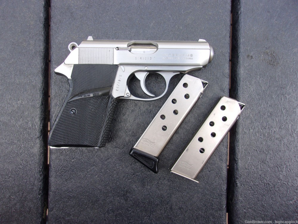 Walther PPK/S .380 3.3" Semi Auto Stainless Pistol Interarms w/ Box $1START-img-3