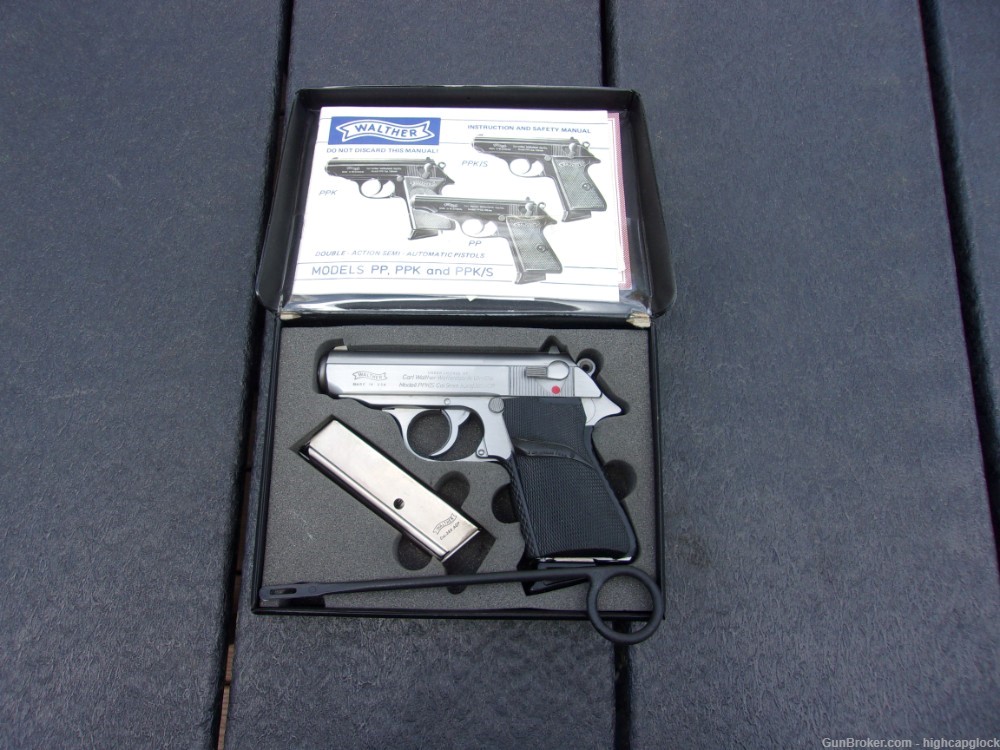 Walther PPK/S .380 3.3" Semi Auto Stainless Pistol Interarms w/ Box $1START-img-1