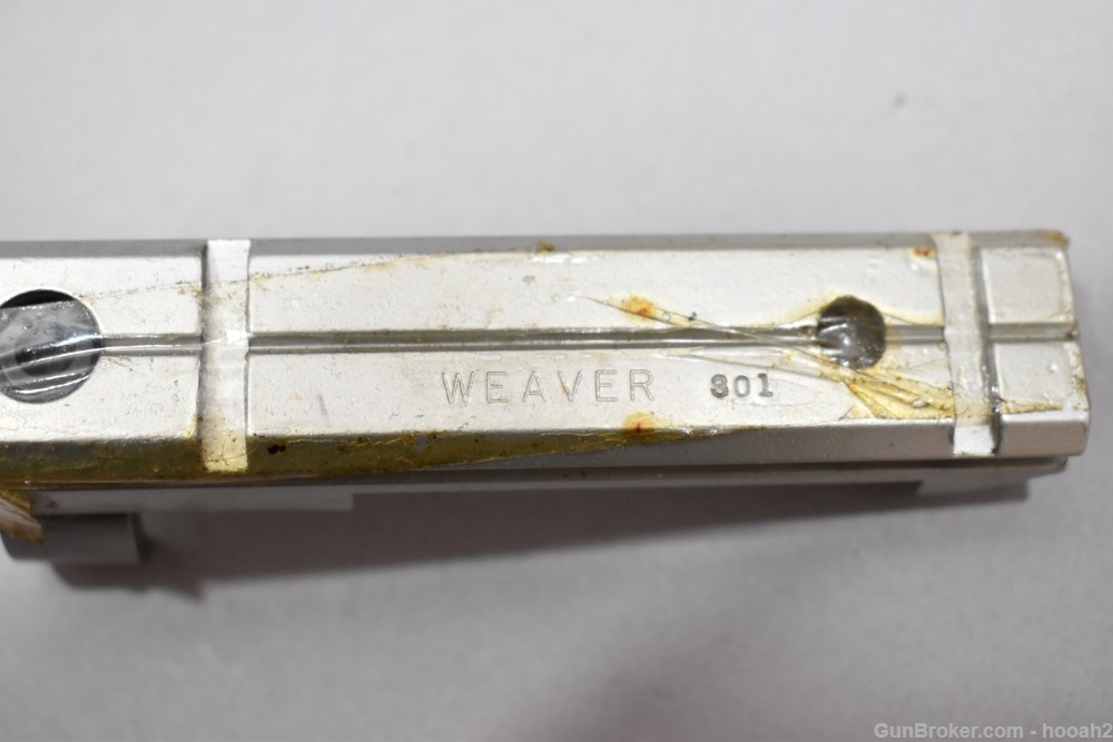 Discontinued Uncommon Weaver 301S Silver Scope Mount Ruger Blackhawk-img-6