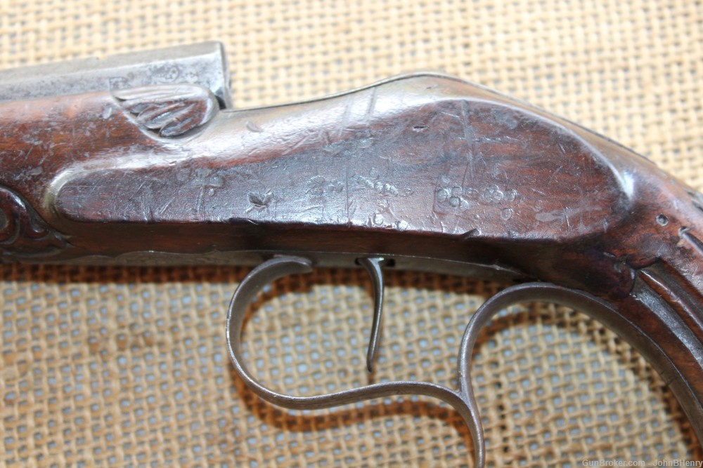 Unknown French Pistol PARTS ONLY! NICELY ENGRAVED!-img-2