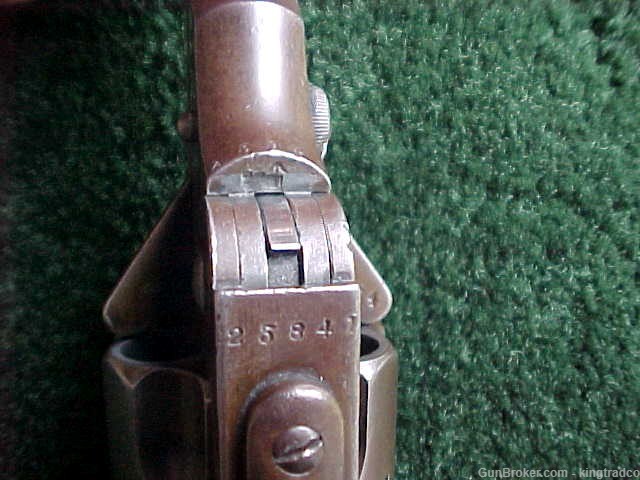 Antique WEBLEY MK l Topbreak Revolver 45 ACP Birdhead Wood Grips w Holster-img-8
