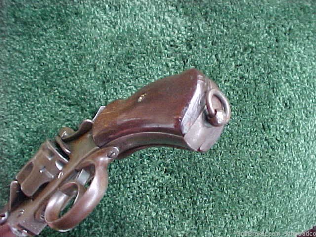 Antique WEBLEY MK l Topbreak Revolver 45 ACP Birdhead Wood Grips w Holster-img-16