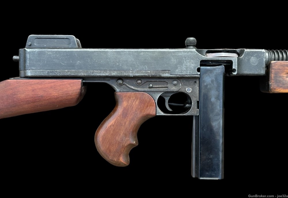 WW2 US Thompson MG Model 21 Tommy Gun MGC JAPAN dummy WWII RARE machine mg-img-3