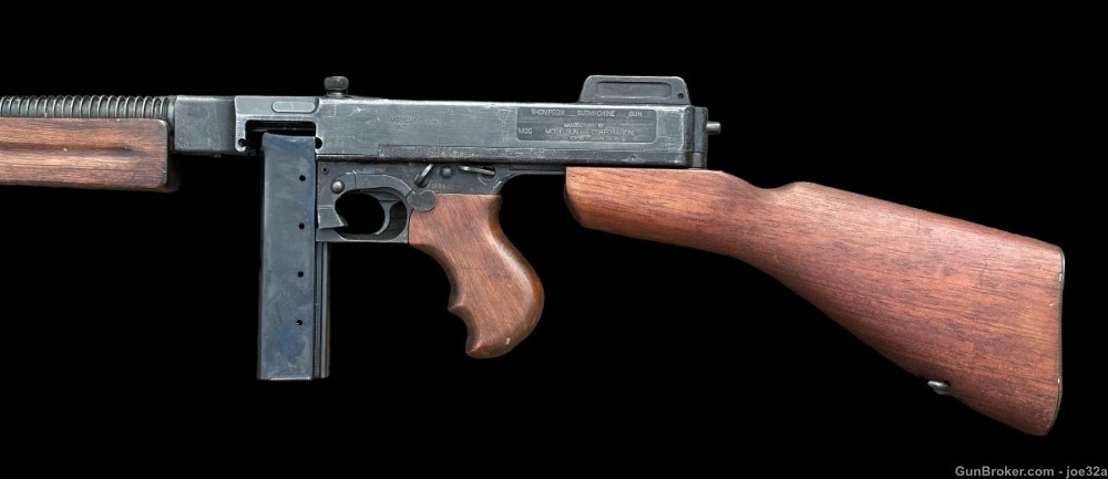 WW2 US Thompson MG Model 21 Tommy Gun MGC JAPAN dummy WWII RARE machine mg-img-6
