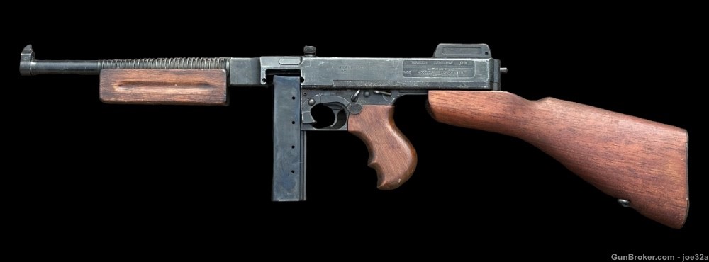 WW2 US Thompson MG Model 21 Tommy Gun MGC JAPAN dummy WWII RARE machine mg-img-5