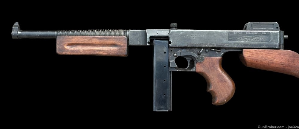 WW2 US Thompson MG Model 21 Tommy Gun MGC JAPAN dummy WWII RARE machine mg-img-7