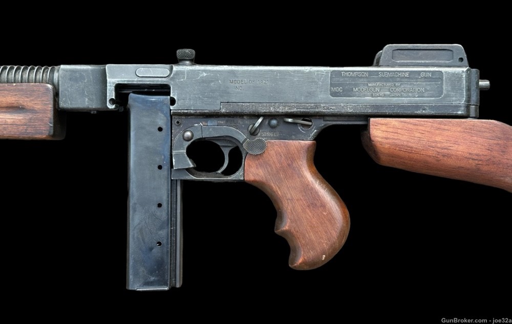 WW2 US Thompson MG Model 21 Tommy Gun MGC JAPAN dummy WWII RARE machine mg-img-8