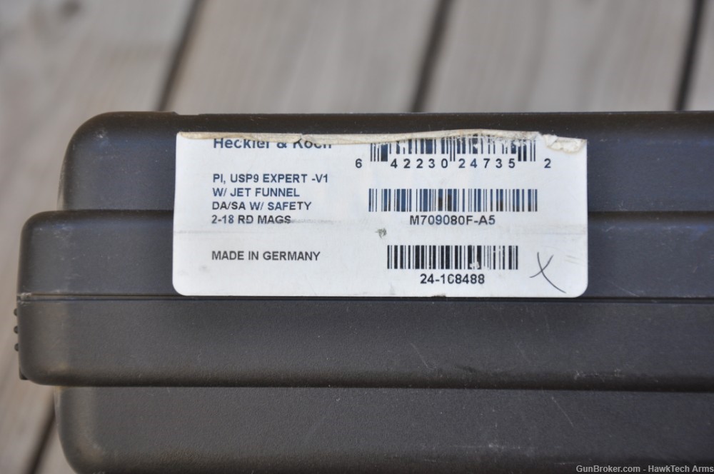 Heckler & Koch HK USP9 Expert V1 Jet Funnel 9mm w/ Box, 3 Mags-img-9