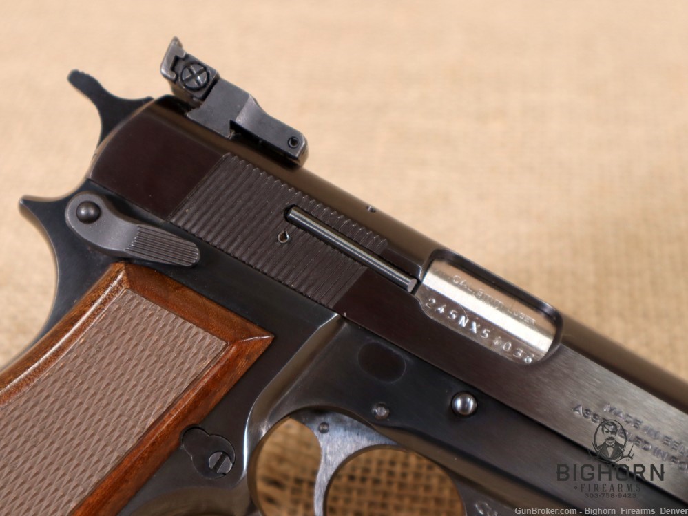 Browning Hi-Power Semi-Auto 9mm Pistol, Belgian Made w/Target Sights PENNY*-img-13