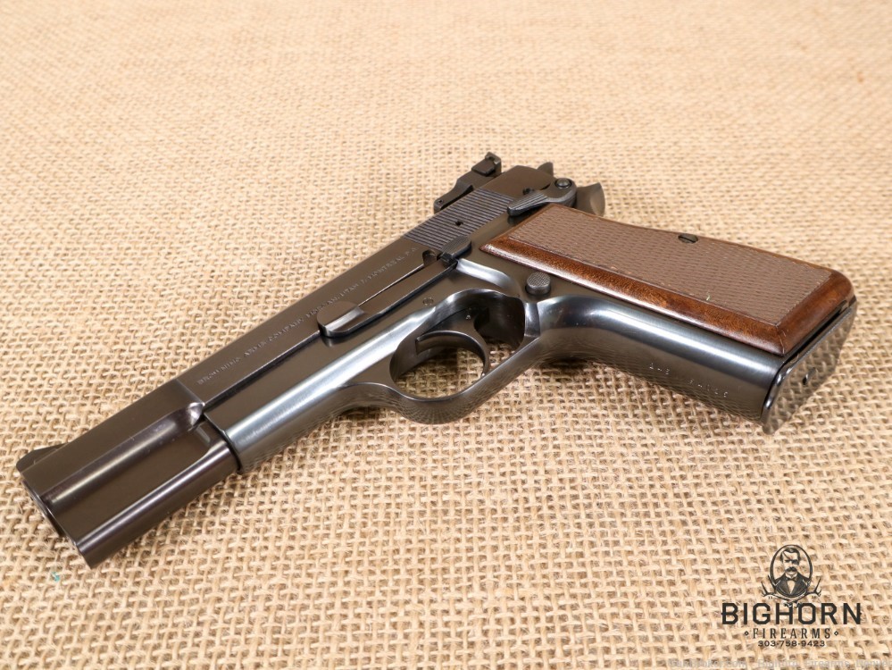 Browning Hi-Power Semi-Auto 9mm Pistol, Belgian Made w/Target Sights PENNY*-img-25