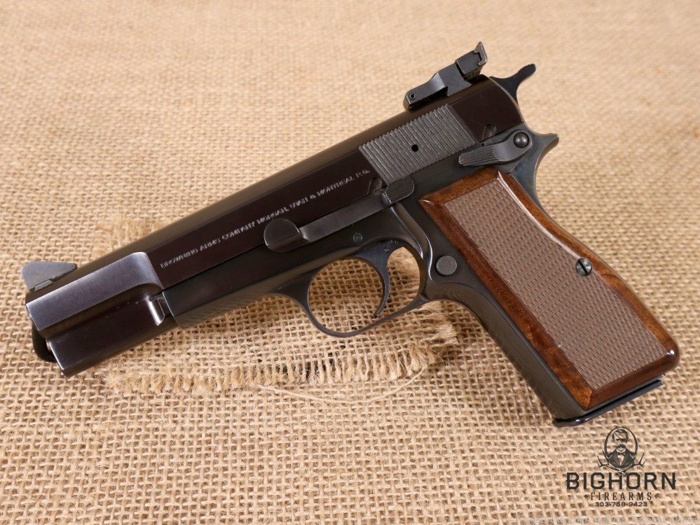 Browning Hi-Power Semi-Auto 9mm Pistol, Belgian Made w/Target Sights PENNY*-img-4